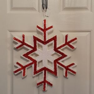 Snow Flake, Red and White